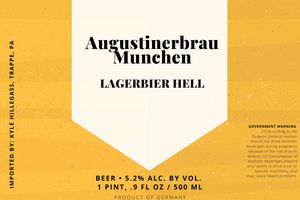 Augustinerbrau Munchen Lagerbier Hell