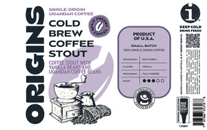 Imprint Beer Co. Origins Cold Brew Coffee Stout