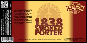 Petrucci Brothers Brewing 1838 Smoked Porter