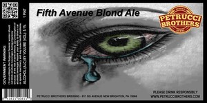 Petrucci Brothers Brewing Fifth Avenue Blond Ale