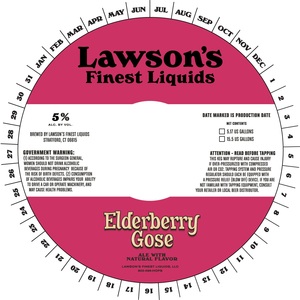 Lawson's Finest Liquids Elderberry Gose