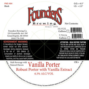 Founders Vanilla Porter