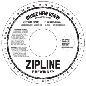 Zipline Brewing Co Can Opener Tropical Ale