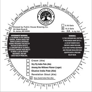 Public House Brewing Co New Zealot India Pale Ale