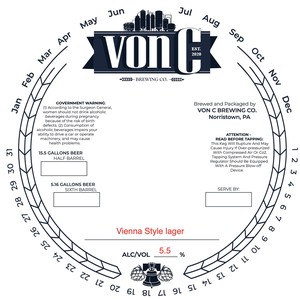 Vonc Brewing Co. Vienna Style Lager