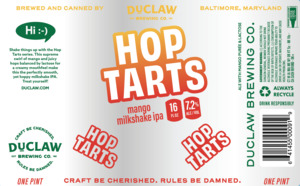 Duclaw Brewing Co. Hop Tarts Mango Milkshake IPA