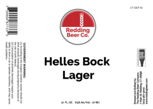 The Redding Beer Company Helles Bock Lager