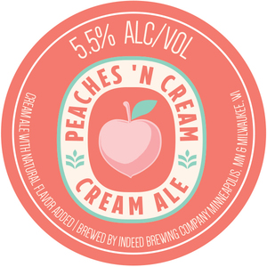 Indeed Brewing Company Peaches 'n Cream Cream Ale