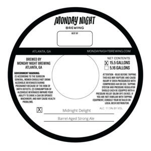 Monday Night Brewing Midnight Delight