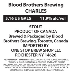 Blood Brothers Brewing Charles