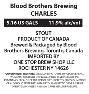 Blood Brothers Brewing Charles May 2023
