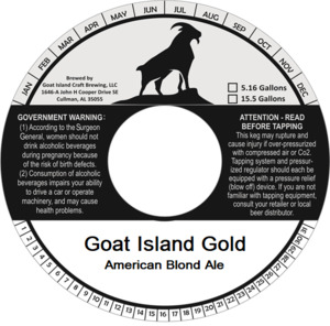 Goat Island Gold American Blond Ale May 2023