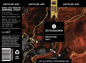 Untitled Art. Barrel-aged American Imperial Stout
