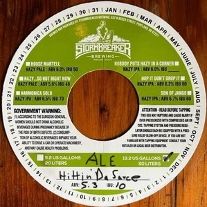 Stormbreaker Brewing Hittin' Da Sauce May 2023