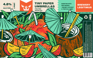 Brewery Legitimus Tiny Paper Umbrellas