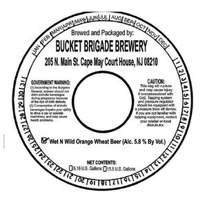 Bucket Brigade Brewery Wet N Wild Orange Wheat Beer