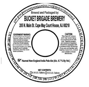 Bucket Brigade Brewery Hazmat New England India Pale Ale May 2023