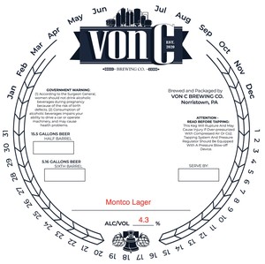 Vonc Brewing Co. Montco Lager