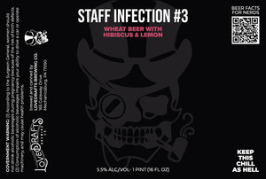 Lovedrafts Brewing Co Staff Infection #3 May 2023