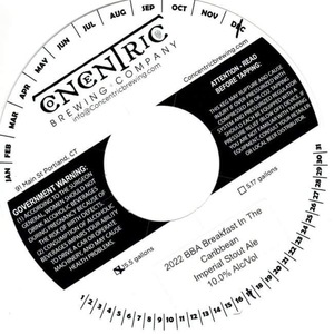 Concentric Brewing Company 2022 Bba Breakfast In The Caribbean