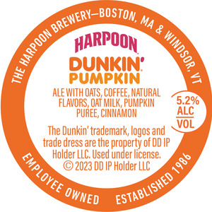 Harpoon Dunkin' Pumpkin