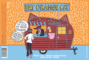 Fat Orange Cat Roll Me One Of Those, Cowboy, With Chocolate-covered Pretzels, Peanut Butter And Caramel May 2023