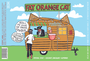Fat Orange Cat Roll Me One Of Those, Cowboy, With Coconut, Chocolate And Almonds May 2023