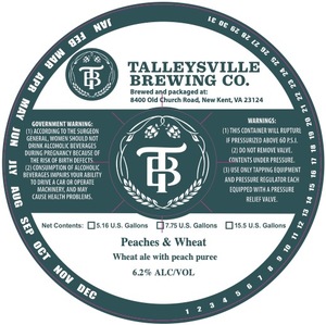 Talleysville Brewing Co. Peaches & Wheat
