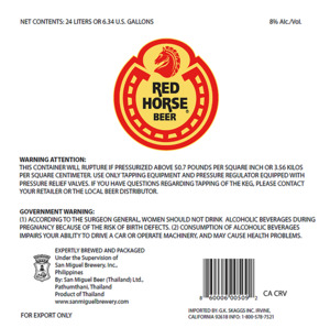 Red Horse Beer May 2023
