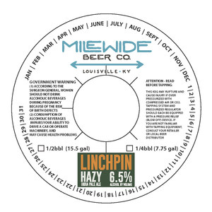 Mile Wide Beer Co. Linchpin Hazy India Pale Ale