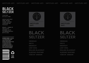 Untitled Art. Black Seltzer