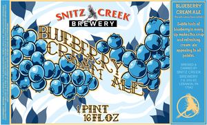 Snitz Creek Brewery Blueberry Cream Ale May 2023