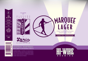 Hi-wire Brewing Marquee Lager