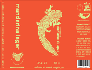 Cerveceria Monstruo De Agua Mandarina Lager May 2023