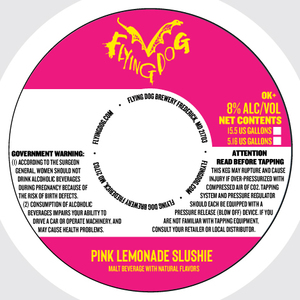 Flying Dog Brewery Pink Lemonade Slushie