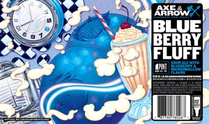 Axe & Arrow Brewing Blueberry Fluff Sour Ale With Blueberry & Marshmallow