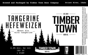 Timber Town Beer Company Tangerine Hefeweizen May 2023
