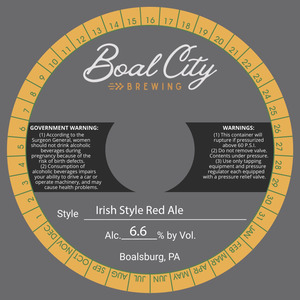 Boal City Brewing Irish Style Red Ale