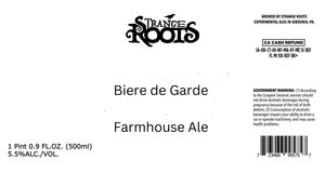 Strange Roots Biere De Garde