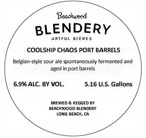 Beachwood Coolship Chaos Port Barrels