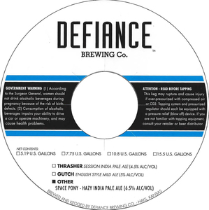 Defiance Brewing Co. Space Pony - India Pale Ale