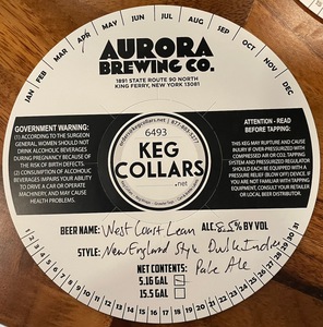 Aurora Brewing Co West Coast Lean