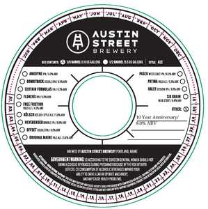 Austin Street Brewery 10 Year Anniversary March 2024