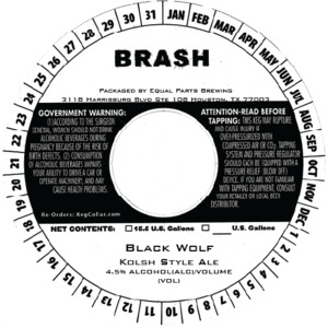 Brash Black Wolf