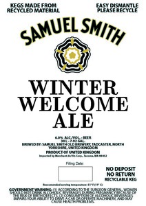 Samuel Smith Winter Welcome Ale