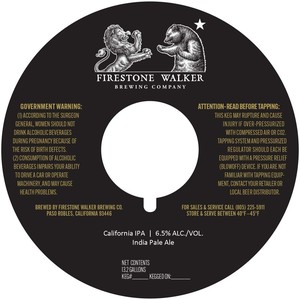 Firestone Walker Brewing Company California IPA