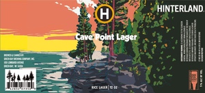 Hinterland Cave Point Lager Rice Lager