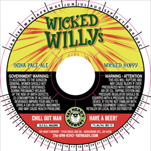 Fat Head's Brewery Wicked Willy's India Pale Ale