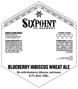 Sixpoint Blueberry Hibiscus Wheat Ale