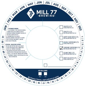 Mill 77 Brewing Sunshine Daydream
